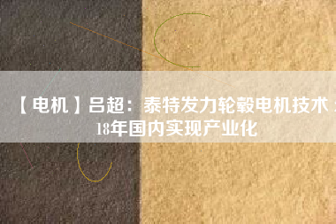 【電機(jī)】呂超:泰特發(fā)力輪轂電機(jī)技術(shù) 2018年國(guó)內(nèi)實(shí)現(xiàn)產(chǎn)業(yè)化 - TECO東元電機(jī) | 變頻器·伺服電機(jī)·減速機(jī)·電機(jī)解決方案