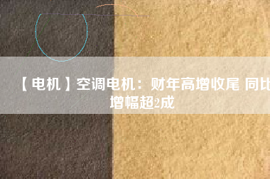 【電機(jī)】空調(diào)電機(jī):財(cái)年高增收尾 同比增幅超2成 - TECO東元電機(jī) | 變頻器·伺服電機(jī)·減速機(jī)·電機(jī)解決方案