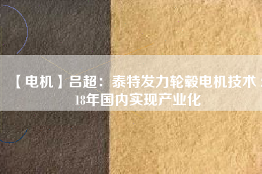 【電機(jī)】呂超:泰特發(fā)力輪轂電機(jī)技術(shù) 2018年國(guó)內(nèi)實(shí)現(xiàn)產(chǎn)業(yè)化 - TECO東元電機(jī) | 變頻器·伺服電機(jī)·減速機(jī)·電機(jī)解決方案
