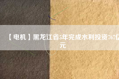 【電機(jī)】黑龍江省5年完成水利投資767億元 - TECO東元電機(jī) | 變頻器·伺服電機(jī)·減速機(jī)·電機(jī)解決方案