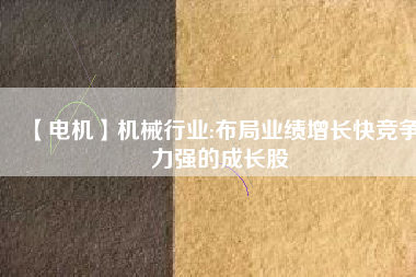 【電機(jī)】機(jī)械行業(yè):布局業(yè)績增長快競爭力強(qiáng)的成長股 - TECO東元電機(jī) | 變頻器·伺服電機(jī)·減速機(jī)·電機(jī)解決方案