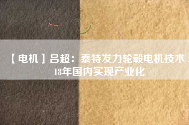 【電機(jī)】呂超:泰特發(fā)力輪轂電機(jī)技術(shù) 2018年國(guó)內(nèi)實(shí)現(xiàn)產(chǎn)業(yè)化 - TECO東元電機(jī) | 變頻器·伺服電機(jī)·減速機(jī)·電機(jī)解決方案