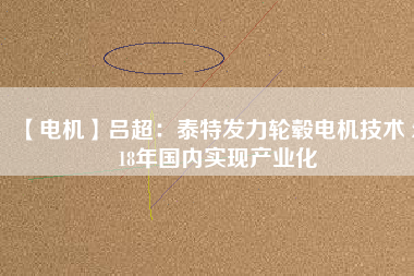 【電機(jī)】呂超:泰特發(fā)力輪轂電機(jī)技術(shù) 2018年國(guó)內(nèi)實(shí)現(xiàn)產(chǎn)業(yè)化 - TECO東元電機(jī) | 變頻器·伺服電機(jī)·減速機(jī)·電機(jī)解決方案