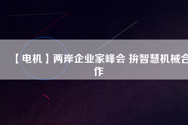 【電機(jī)】兩岸企業(yè)家峰會 拚智慧機(jī)械合作 - TECO東元電機(jī) | 變頻器·伺服電機(jī)·減速機(jī)·電機(jī)解決方案