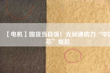 【電機(jī)】國(guó)貨當(dāng)自強(qiáng)！光潤(rùn)通助力“中國(guó)芯”崛起 - TECO東元電機(jī) | 變頻器·伺服電機(jī)·減速機(jī)·電機(jī)解決方案