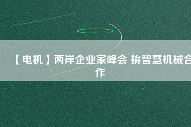 【電機(jī)】兩岸企業(yè)家峰會 拚智慧機(jī)械合作 - TECO東元電機(jī) | 變頻器·伺服電機(jī)·減速機(jī)·電機(jī)解決方案