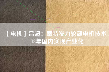 【電機(jī)】呂超:泰特發(fā)力輪轂電機(jī)技術(shù) 2018年國(guó)內(nèi)實(shí)現(xiàn)產(chǎn)業(yè)化 - TECO東元電機(jī) | 變頻器·伺服電機(jī)·減速機(jī)·電機(jī)解決方案