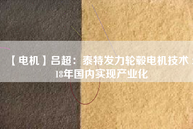 【電機(jī)】呂超:泰特發(fā)力輪轂電機(jī)技術(shù) 2018年國(guó)內(nèi)實(shí)現(xiàn)產(chǎn)業(yè)化 - TECO東元電機(jī) | 變頻器·伺服電機(jī)·減速機(jī)·電機(jī)解決方案