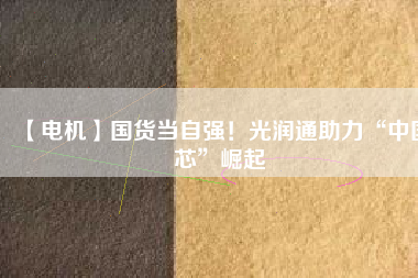 【電機(jī)】國(guó)貨當(dāng)自強(qiáng)！光潤(rùn)通助力“中國(guó)芯”崛起 - TECO東元電機(jī) | 變頻器·伺服電機(jī)·減速機(jī)·電機(jī)解決方案