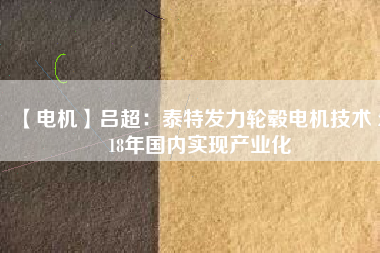 【電機(jī)】呂超:泰特發(fā)力輪轂電機(jī)技術(shù) 2018年國(guó)內(nèi)實(shí)現(xiàn)產(chǎn)業(yè)化 - TECO東元電機(jī) | 變頻器·伺服電機(jī)·減速機(jī)·電機(jī)解決方案