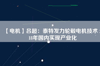 【電機(jī)】呂超:泰特發(fā)力輪轂電機(jī)技術(shù) 2018年國(guó)內(nèi)實(shí)現(xiàn)產(chǎn)業(yè)化 - TECO東元電機(jī) | 變頻器·伺服電機(jī)·減速機(jī)·電機(jī)解決方案