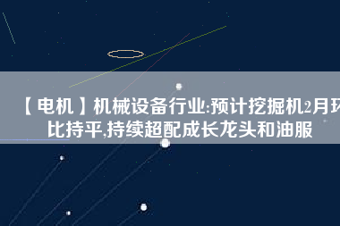 【電機(jī)】機(jī)械設(shè)備行業(yè):預(yù)計(jì)挖掘機(jī)2月環(huán)比持平,持續(xù)超配成長龍頭和油服 - TECO東元電機(jī) | 變頻器·伺服電機(jī)·減速機(jī)·電機(jī)解決方案