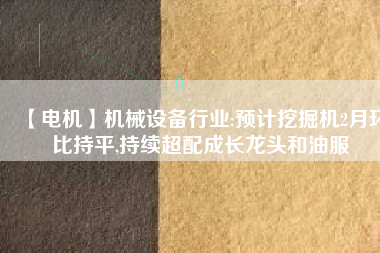 【電機(jī)】機(jī)械設(shè)備行業(yè):預(yù)計(jì)挖掘機(jī)2月環(huán)比持平,持續(xù)超配成長龍頭和油服 - TECO東元電機(jī) | 變頻器·伺服電機(jī)·減速機(jī)·電機(jī)解決方案