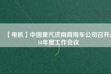 【電機(jī)】中國(guó)重汽濟(jì)南商用車公司召開2018年度工作會(huì)議 - TECO東元電機(jī) | 變頻器·伺服電機(jī)·減速機(jī)·電機(jī)解決方案