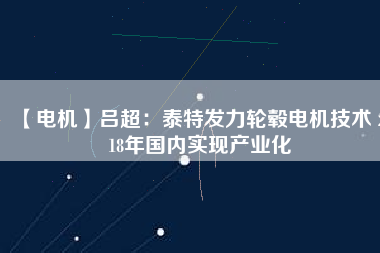 【電機(jī)】呂超:泰特發(fā)力輪轂電機(jī)技術(shù) 2018年國(guó)內(nèi)實(shí)現(xiàn)產(chǎn)業(yè)化 - TECO東元電機(jī) | 變頻器·伺服電機(jī)·減速機(jī)·電機(jī)解決方案
