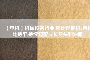 【電機(jī)】機(jī)械設(shè)備行業(yè):預(yù)計(jì)挖掘機(jī)2月環(huán)比持平,持續(xù)超配成長龍頭和油服 - TECO東元電機(jī) | 變頻器·伺服電機(jī)·減速機(jī)·電機(jī)解決方案