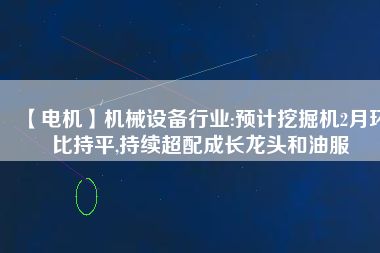 【電機(jī)】機(jī)械設(shè)備行業(yè):預(yù)計(jì)挖掘機(jī)2月環(huán)比持平,持續(xù)超配成長龍頭和油服 - TECO東元電機(jī) | 變頻器·伺服電機(jī)·減速機(jī)·電機(jī)解決方案