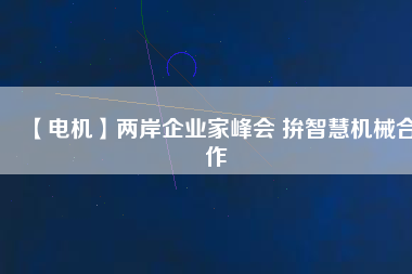 【電機(jī)】兩岸企業(yè)家峰會 拚智慧機(jī)械合作 - TECO東元電機(jī) | 變頻器·伺服電機(jī)·減速機(jī)·電機(jī)解決方案