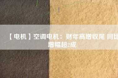 【電機(jī)】空調(diào)電機(jī):財(cái)年高增收尾 同比增幅超2成 - TECO東元電機(jī) | 變頻器·伺服電機(jī)·減速機(jī)·電機(jī)解決方案