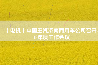 【電機(jī)】中國(guó)重汽濟(jì)南商用車公司召開2018年度工作會(huì)議 - TECO東元電機(jī) | 變頻器·伺服電機(jī)·減速機(jī)·電機(jī)解決方案